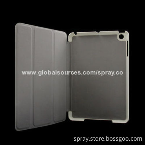 High-quality PU Leather Folio Stand Cases for iPad Mini with Built-in Stand